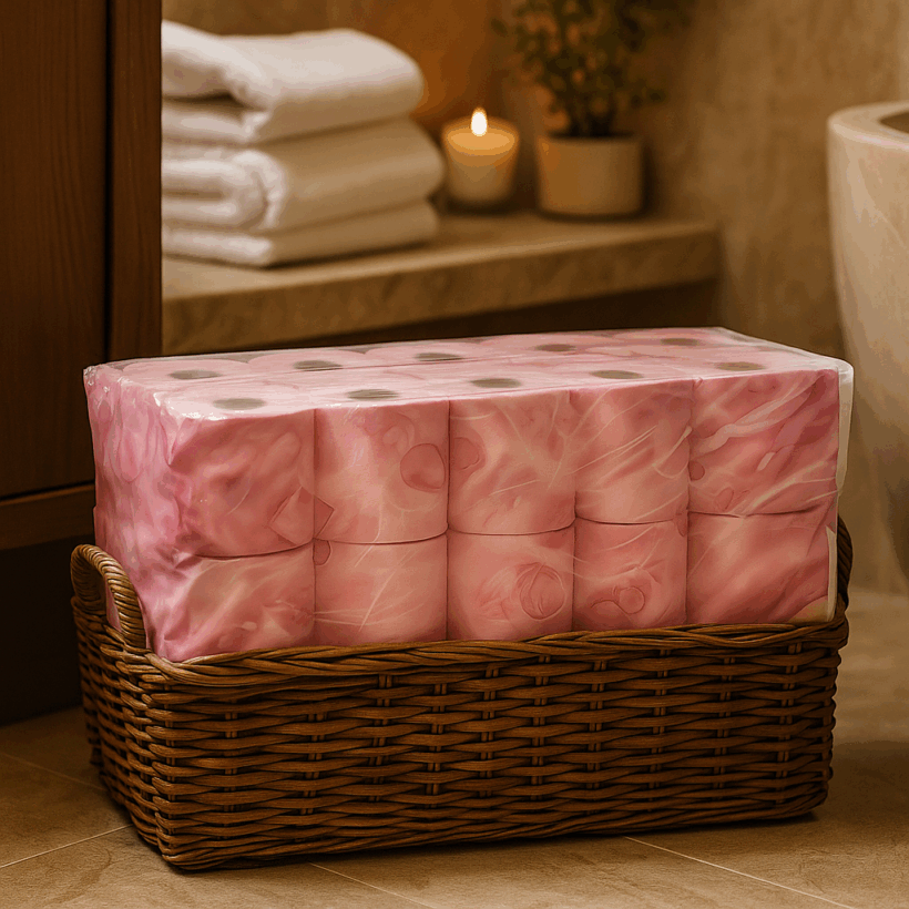 2נייר טואלט ורוד תמונת פרימיום 2נייר טואלט ורוד תמונת פרימיום