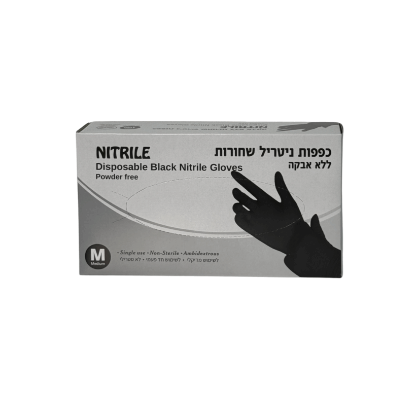 כפפות M שחורות כפפות M שחורות