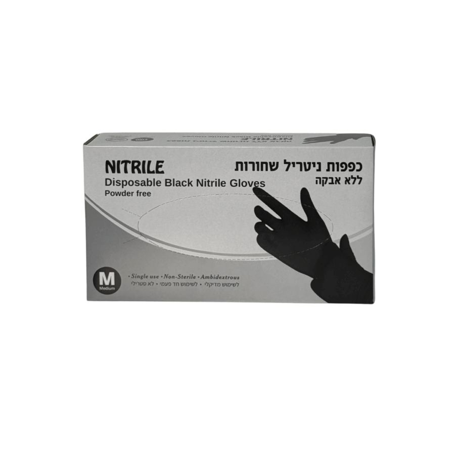 כפפות M שחורות כפפות M שחורות